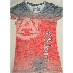 Auburn Tigers Women's shirt by Pressbox by Royce V-Neck Sz L VGUC
